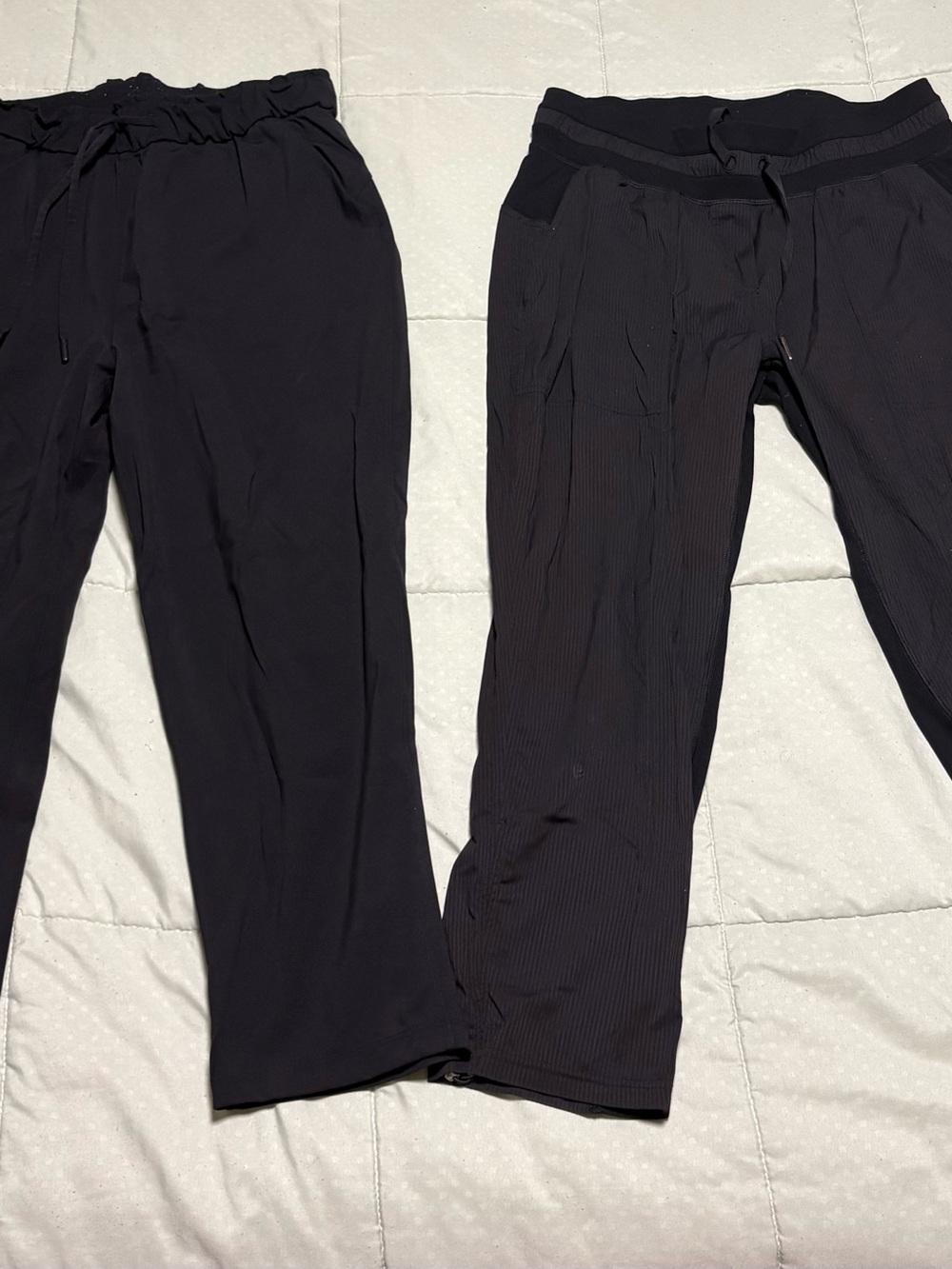 Two pairs of Lululemon cropped pants (capris)